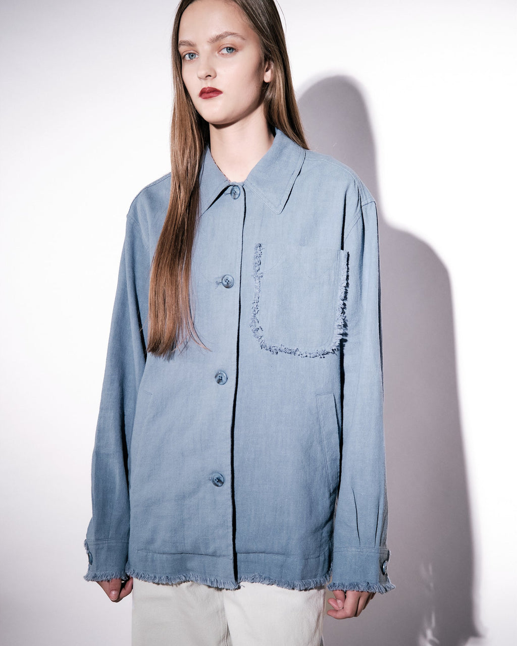 Ally Distressed Dusty Blue