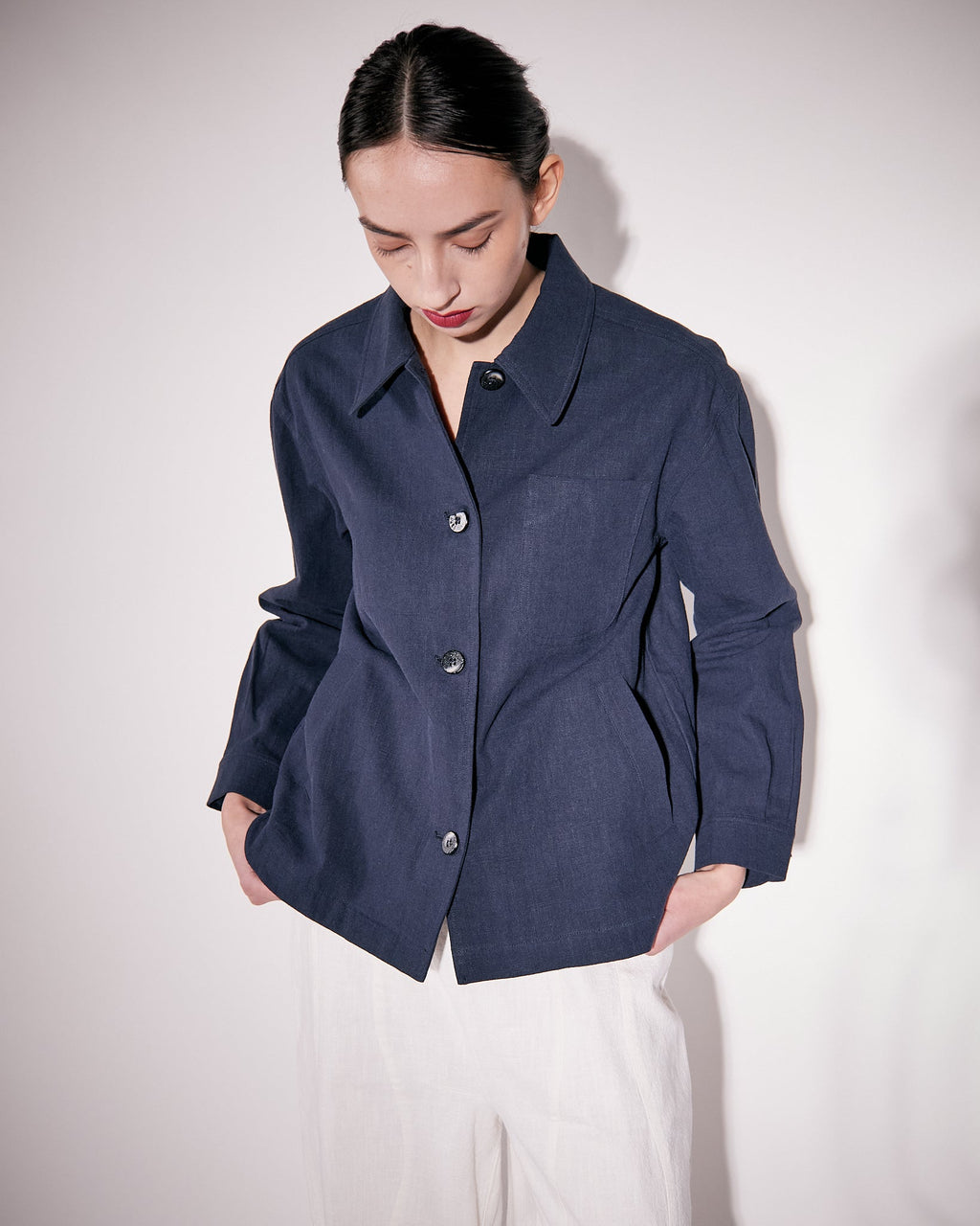 Ally Linen Dark navy