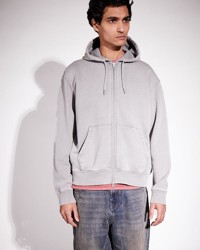 BT Zip Hoodie Washed Grey