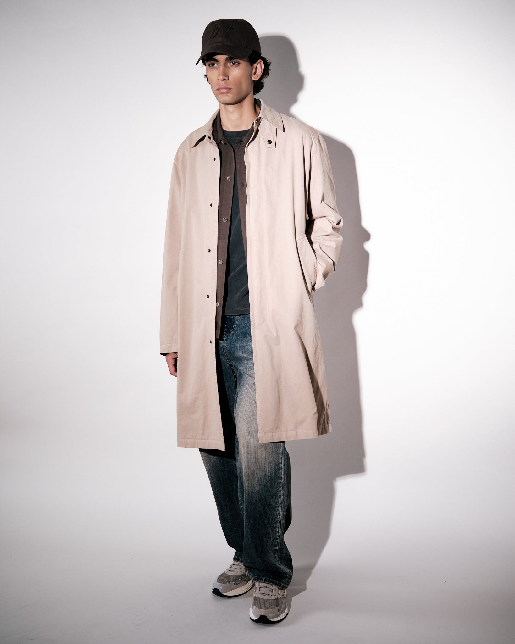 Chester Car Coat Khaki | BRIXTOL TEXTILES
