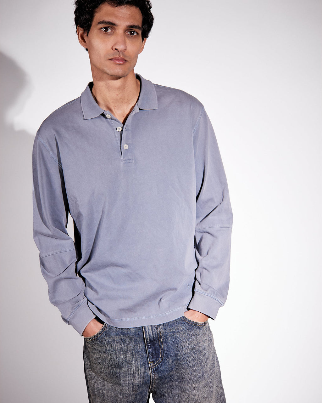 Cory Washed Dusty Blue