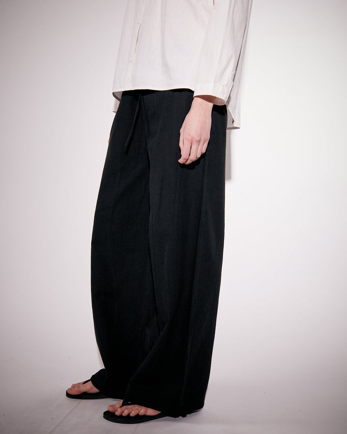 Kirsten Trousers Linen Black