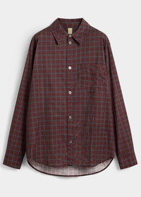 Lawrence Burgundy Fluid Check