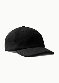 Mac Cap Linen – Black