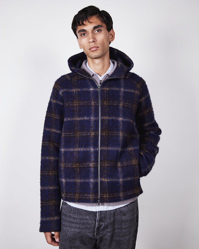 Seven Hoodie Blue Check