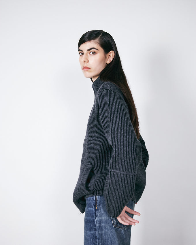 Seven Wmn Wool Black Melange
